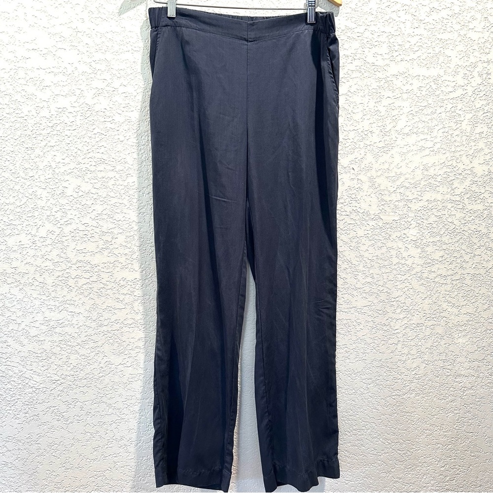 J. Jill Pure Jill Pull On Navy Pants Trousers Elastic Back Soft & Comfortable‎